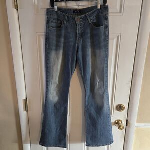 Levi’s Superlow 518 Flare Jeans Women’s Size 11M Y2K Low Rise Blue Denim 32x31